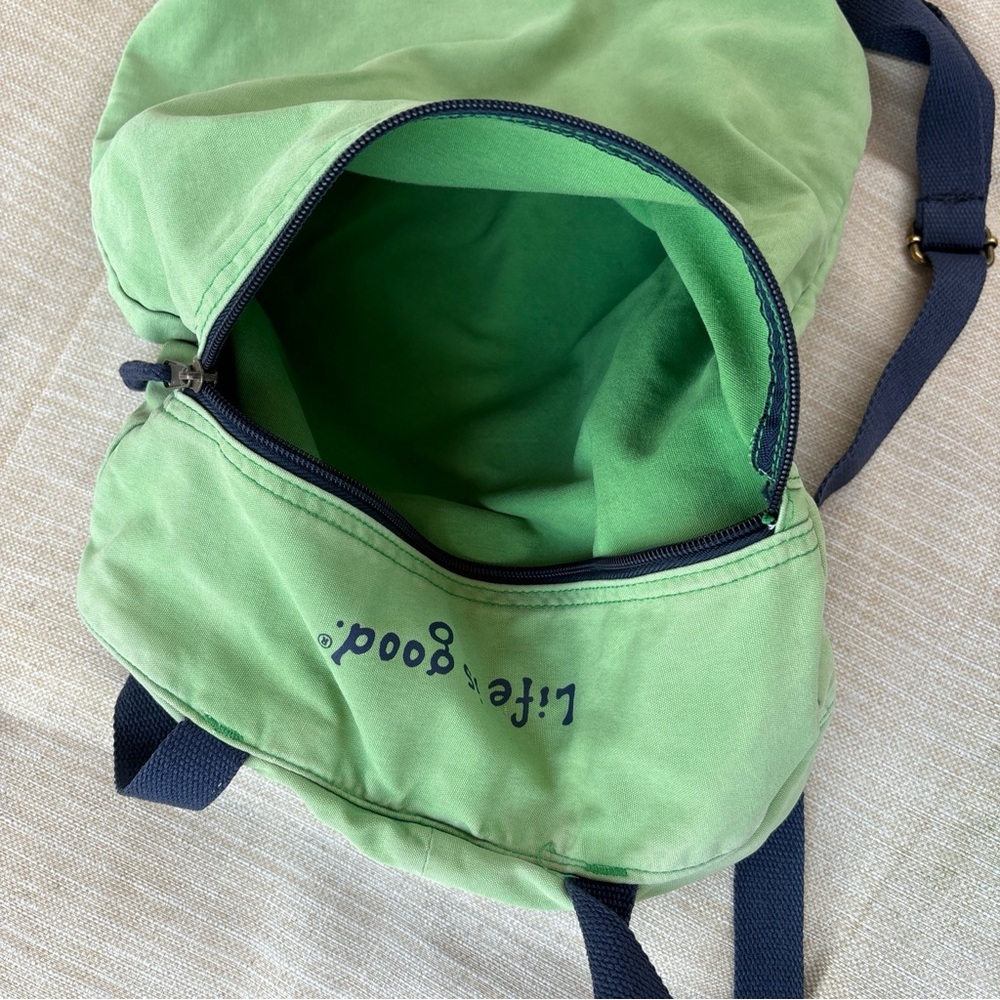 Green string bag . Life is good.